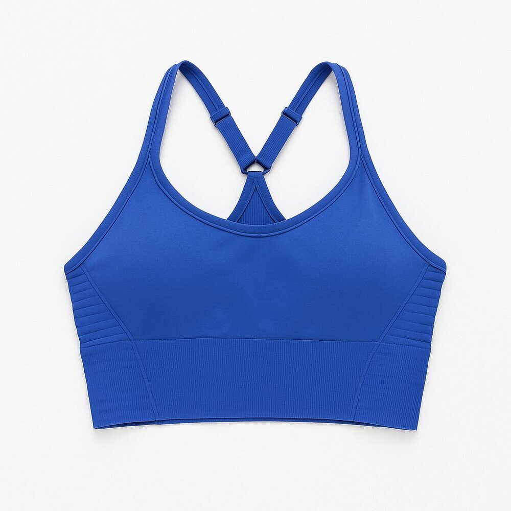 Marika ShapeTek Seamless Sports Bra Blue Iris Size XS NWT $48